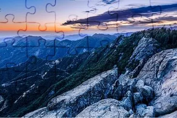 Atardecer en el monte
