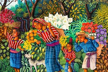peinture naïve péruvienne