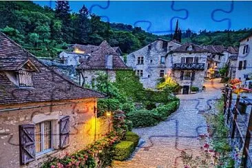 פאזל של Saint-Cirq-Lapopie-Francia