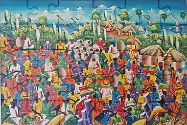 פאזל של marché en Haïti