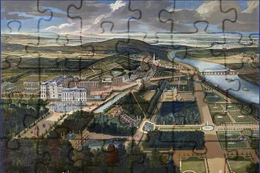 פאזל של Allegrain vue de Saint-Cloud XVIIème s
