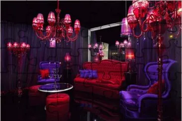 Purple and Red Boudoir jigsaw puzzle