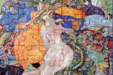 פאזל של Klimt le bébé détail