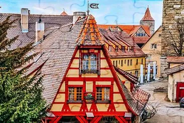 פאזל של Rothenburg ob der Tauber-Alemania