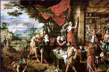 פאזל של anonyme le fils prodigue 1560