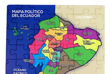 Mapa ecuador jigsaw puzzle