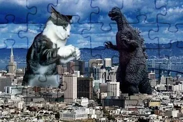 Gato vs Godzilla