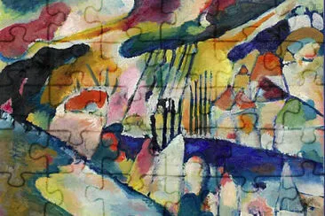 Kandinsky Paysage de pluie 1914