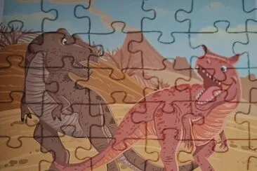Carnotauro e Tiranossauro Rex