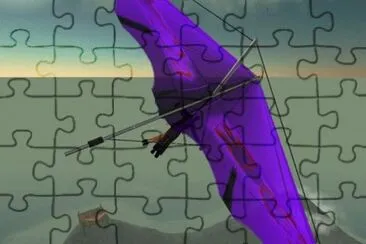 Purple Hang Glider jigsaw puzzle
