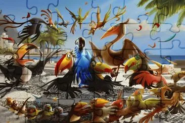 A jigsaw puzzle