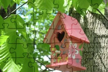 Pink Mini Birdhouse