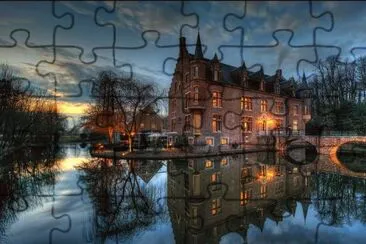 castle and bridge. jigsaw puzzle