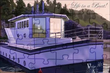 Life is a Boat-Houseboat jigsaw puzzle
