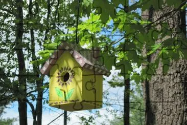 Yellow Birdhouse