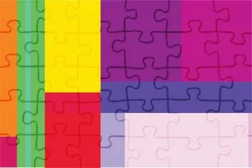 פאזל של quadrado colorido