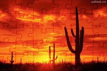 Arizona Desert Sunset jigsaw puzzle