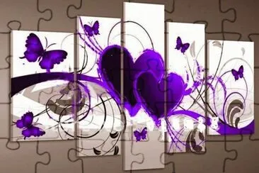 Hearts and Butterflies Art
