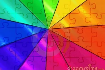 tri color jigsaw puzzle