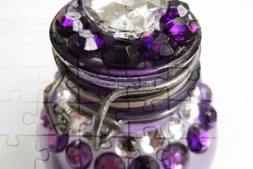 Little Rhinestone Jar