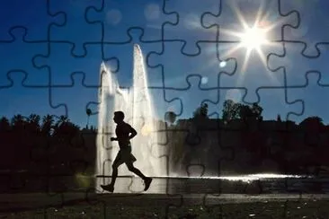 Out for a Run-Echo Park jigsaw puzzle