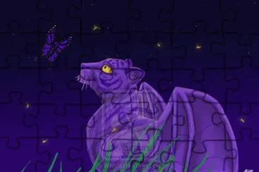 Purple Tiger Art