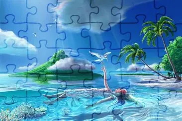 luna azul jigsaw puzzle