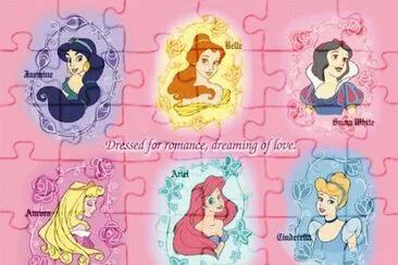 פאזל של Jasmine Belle SnowWhite Aurora Ariel Cinderella