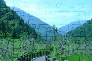 The road to Tibet jigsaw puzzle