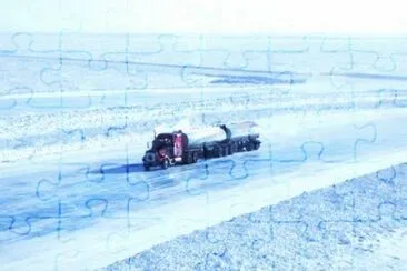 Ruta en la nieve jigsaw puzzle