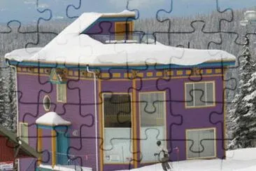Purple Palace Ski Resort-British Columbia jigsaw puzzle
