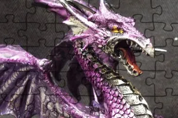 Purple Dragon Statue jigsaw puzzle