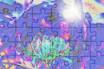 Photo Shopped Flower jigsaw puzzle