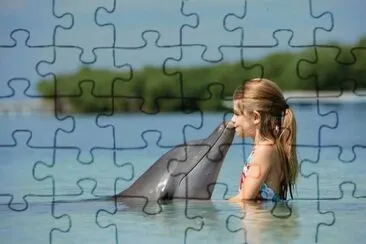 NiÃ±a y delfin