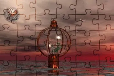 paisaje rojo jigsaw puzzle