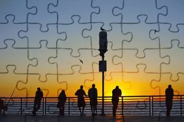 Hermosa Beach Pier at Sunset jigsaw puzzle