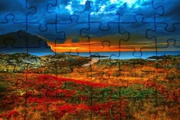 Un colorido paisaje jigsaw puzzle