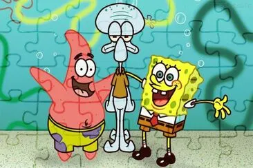 bob, patricio y calamardo jigsaw puzzle