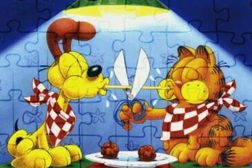 garfield y odie jigsaw puzzle