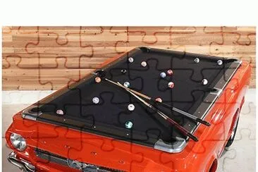 Mustang Pool Table jigsaw puzzle