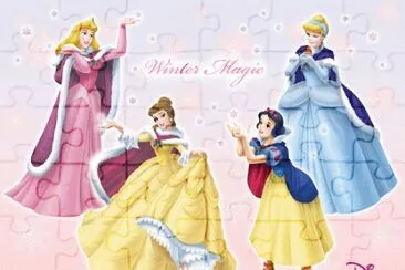 Aurora Belle SnowWhite Cinderella jigsaw puzzle