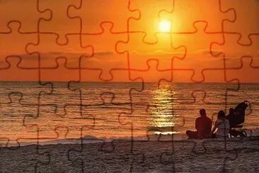 Watching the Sunset-Carlsbad jigsaw puzzle