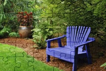 Purple Garden Seat