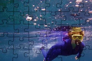 Purple Scuba Diver