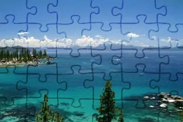 Crystal Blue Water-Lake Tahoe jigsaw puzzle