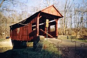 Pennsylvania covered bridge jigsaw puzzle