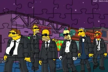 Simpsons de Negro jigsaw puzzle