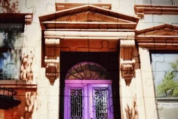 Brooklyn Bownstone Purple Door