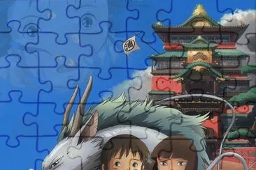 Chihiro and Haku 5 jigsaw puzzle
