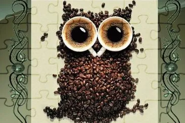BÃºho de cafÃ© jigsaw puzzle